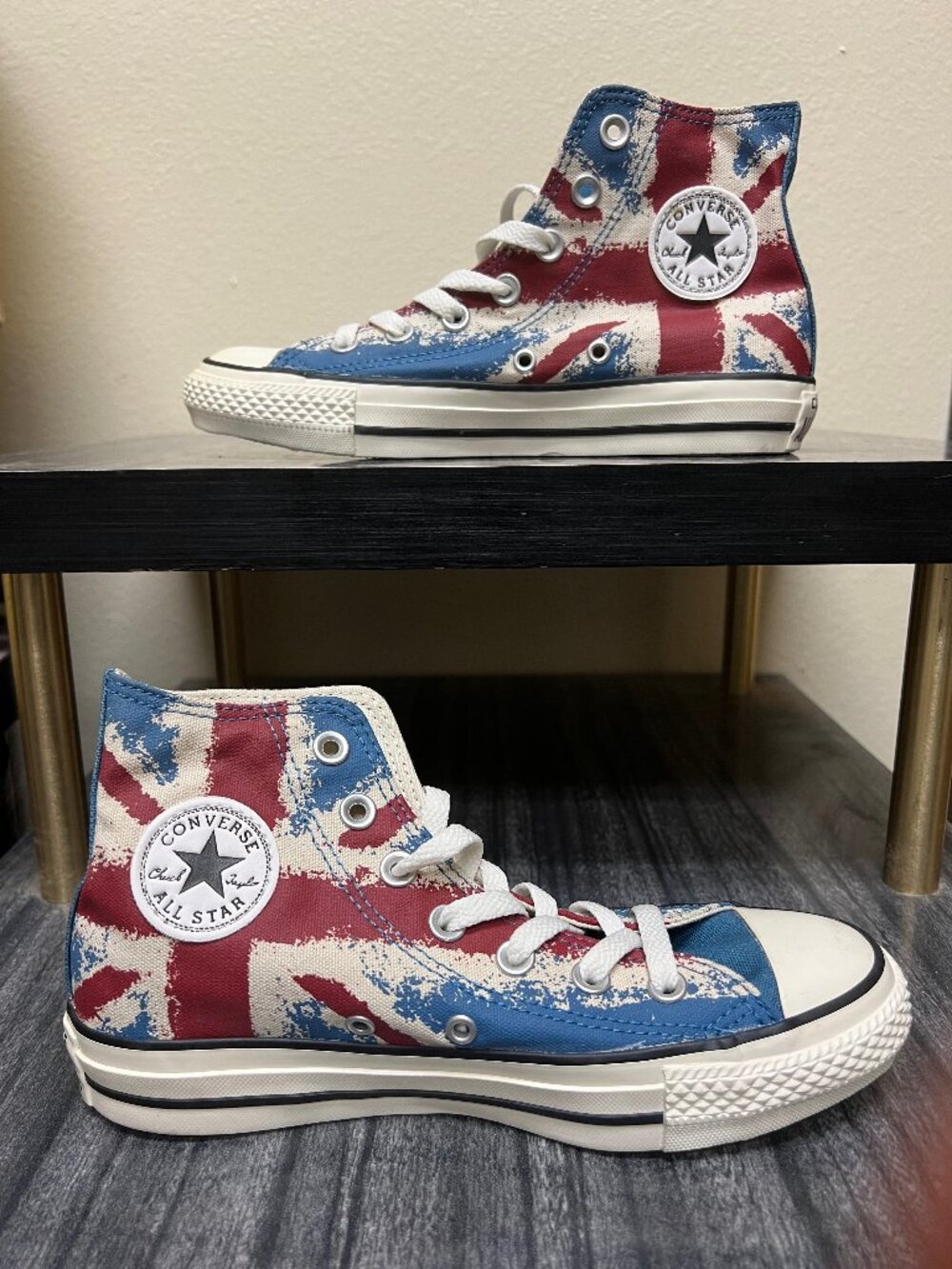 New Union Jack High Top All Star Converse Mens 4 / Women 6